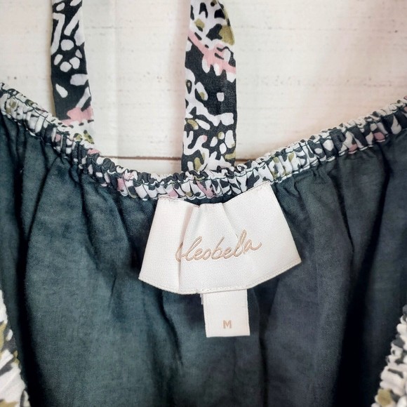 Cleobella Anila Mini Dress Organic Cotton Block Paisley Women's Medium - Picture 6 of 9